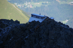 W drodze na szczyt Mont Blanc - już powyżej schroniska Refuge de Tete Rousse