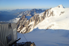 W drodze na szczyt Mont Blanc - przy schronie Vallota