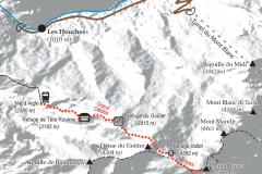Mapa Mont Blanc